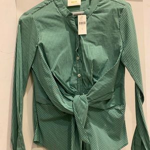 Button down striped shirt NWT